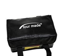 tour made Borsa di sicurezza per golf a batteria, ignifuga, antiesplosione e impermeabile, 26 x 13 x 15 cm, perfetta per il trasporto e lo stoccaggio, ricarica sicura in tasca (uscita cavo)