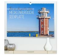 Tour um die großen Seen der Mecklenburgischen Seenplatte (hochwertiger Premium Wandkalender 2026 DIN A2 quer), Kunstdruck in Hochglanz: Wandern an Ufern und durch Ortschaften