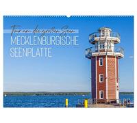 Tour um die großen Seen der Mecklenburgischen Seenplatte (Wandkalender 2026 DIN A2 quer), CALVENDO Monatskalender: Wandern an Ufern und durch Ortschaften