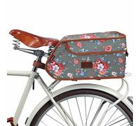 TOURBN Impermeabile Tela Bicicletta Pannier Bike Portapacchi Posteriore Isolato Tronco Cooler Bag Takeaway Food Delivery Caso Fiore Verde