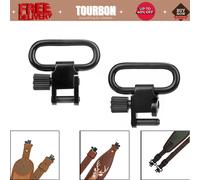 Tourbon 1 paio di sling girevoli a sgancio rapido per fucile/fucile con...