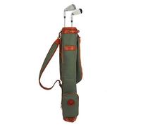 TOURBON - Borsa da Viaggio Vintage per Mazze da Golf, in Tela e Pelle, 33" Golf Carry Bag - Green