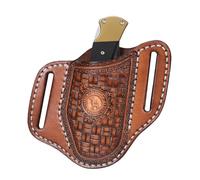 TOURBON - Custodia in pelle per coltello tascabile, custodia per coltello pieghevole, ideale come regalo