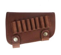 TOURBON Fucile in pelle Buttstock Holder 8 Rounds Ammo Pouch-mano destra