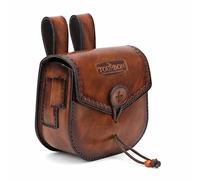 TOURBON Multitool Cintura in Pelle EDC Fire Starter Holder per Outdoor Campeggio Sopravvivenza Caccia