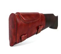 TOURBON Supporto protettivo in pelle Buttstock Slip on Recoil Pad Buttstock Guancia Resto Pad (marrone)