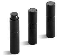 Toureal 8ml Design Gessato Spruzzino Profumo Ricaricabile, Vaporizzatore da Viaggio, Atomizzatore Nebulizzatore Profumo, Bottiglie Porta Profumo Spray (Nero)