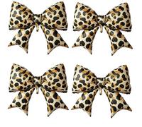 Tourima Set di 4 palloncini a forma di leopardo in pellicola, palloncini a elio, per compleanno, per ragazze, per feste di compleanno, per ragazze