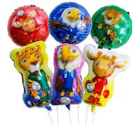 Tourima Set di 6 palloncini in pellicola con motivo a calcio, per bambini, per feste di calcio, 2026, 3 palloncini da 18 pollici e 3 palloncini da 68 - 70 cm, decorazione di compleanno per ragazzi