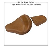 Touring Marroncino Colore Anteriore e Posteriore Sedile Per Royal Enfield Super