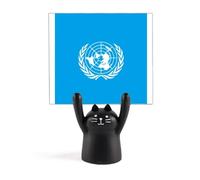 Tourism Country Un Logo Unico Memoriale Memo Holder Cartoon Gatto Nero Stand Decorazione