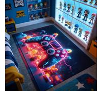 TourKing Tappeto da gioco per cameretta dei ragazzi, motivo gamepad 3D, antiscivolo e lavabile, per soggiorno, sala giochi, 120 x 160 cm