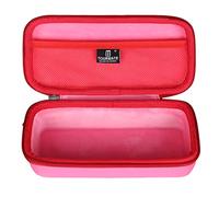 Tourmate Custodia magnetica per blocchi magnetici per Magformers Basic Set/PicassoTiles/Magna, blocchi magnetici da 25 30 50 70 90 100 pezzi, solo custodia (rosa e rosso, S)