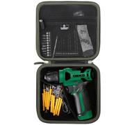 Tourmate Custodia per trapano cordless DEKOPRO 8V/COMOWARE/PULITUO/PULITUO - Set di punte da trapano rigida, custodia da trasporto (scatola in vendita) (verde militare)