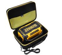 Tourmate Custodia rigida applicabile Dewalt altoparlante Bluetooth, custodia da viaggio per altoparlante 20 V MAX, DCR010 30,5 m Range Speaker Box (solo scatola) (nero + giallo)