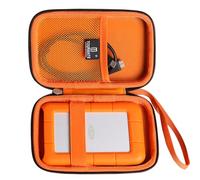 Tourmate Custodia rigida compatibile con hard disk esterno portatile LaCie Rugged Mini 1TB/2TB/4TB/5TB, custodia rigida da viaggio per Thunderbolt USB 3.0 2.0 USB-C esterno (solo scatola)