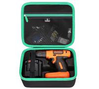 Tourmate Custodia rigida da viaggio per trapano a batteria BLACK+DECKER 8V MAX* con 43 accessori (BDCD8HDPK) / GardenJoy trapano elettrico senza fili con 30 punte per trapano/driver (confezione in