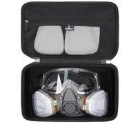 Tourmate Custodia rigida in EVA compatibile con mezzo facciale 3M riutilizzabile, custodia da viaggio per 6200/07025(AAD)/6503QL/3M P100 cartuccia respiratore/filtro 60923 Combo/occhiali di sicurezza