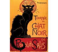 Tourn?e du Chat Noir by Theophile Alexandre Steinlen - 1896 - The Black Cat - Vintage Poster Print (LAMINATED 18 x 24)
