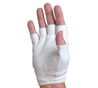 Tourna Unique Half Finger Mens Glove Right - Bianco XL