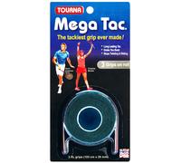 Tourna Mega Tac Extra Tacky Overgrip Nero 3 grip per confezione