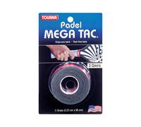 Tourna Overgrip bianchi per il massimo della presa e dello stile.Il Padel Mega Tac 3pack bianco di Tourna offre un look fresco e una presa eccellente. Questi overgrip sono la scelta ideale per i gioca