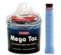 Tourna Zipper Box di 30 su Grips - Mega Tac, Unisex, TG30MTB, Blu