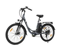 Touroll B1 Bicicletta Elettrica, 26" Bici Elettrica Adulto con 36V 15.6Ah Batteria al Litio Rimovibile, Autonomia di 90-40km, 7 Velocità, Velocità Max 25km/h