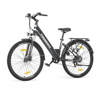 Touroll Bici elettrica 27,5 pollici, motore brushless da 250 W, 25 km/h, freno a disco meccanico e freno elettrico, cambio a 7 velocità, pneumatici in gomma da 27,5x2,1", J1 ST