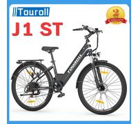 Touroll J1 ST Bici da trekking con motore da 250 W Ruote da 27,5 pollici Batteria da 561,6 Wh Portata 100 km Freno a disco meccanico e freno elettronico Touroll J1 ST