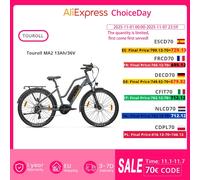 Touroll MA2 Motore elettrico per bici centrale in alluminio da 250 W, 13 Ah 36 V, portata 100 km, pneumatici in gomma pneumatici da 27,5", freni a disco idraulici