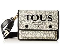 TOUS Bandolera M. Audree K Mini, Tracolla Donna, Beige-Nero, MEDIANO
