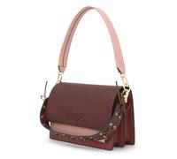 TOUS Borsa a tracolla media Audree Saffiano Bordeaux - Borsa donna con patta magnetica e doppia maniglia | Ref. 2002358221