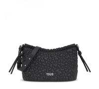 TOUS Borsa a tracolla media Puffy Bear, borsa donna, nero