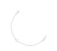 TOUS Bracciale catena con motivo a stella in argento di prima legge, lunghezza 17,5 cm, collezione Motivi