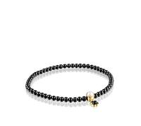TOUS - Bracciale da donna con perla, 16,5 cm, colore: Nero