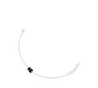 TOUS Bracciale da donna in argento di prima legge e motivo orso in onice, collezione Icon Color