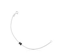 TOUS Bracciale da donna in argento Sterling con motivo orsi a spinello, lunghezza 17,5 cm, chic ed elegante, collezione Motif, Argento Argento sterling, Spinello