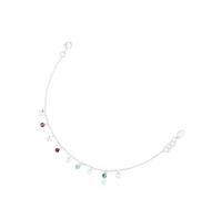 TOUS Bracciale da donna in argento Sterling e pietre preziose, collezione Bold Motif