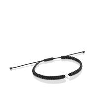 TOUS Bracciale in nylon con motivo a stella in argento di prima legge, lunghezza 17 cm, collezione Motivi