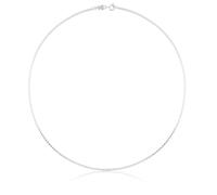 TOUS Collana girocollo da donna in argento Sterling con anelli quadrati, lunghezza 45 cm, collezione Basics