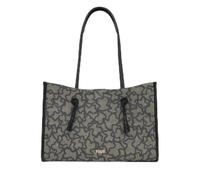 TOUS Kaos Icon Shopper Grande 2002436944 - Borsa shopper da donna, marrone e nero, borsa tote grande, doppio manico, design iconico
