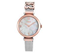 TOUS Orologio analogico con bracciale in acciaio, acciaio rosa e quadrante in madreperla Icon Charms