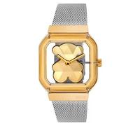 TOUS Orologio analogico con bracciale in acciaio D-Bear Party, Oro e Argento, Classico