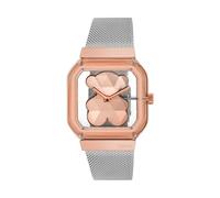TOUS Orologio analogico con bracciale in acciaio D-Bear Party, Oro rosa e argento, Classico