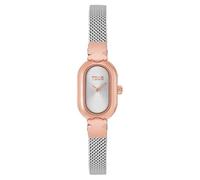 TOUS Orologio analogico gioiello con bracciale in acciaio e acciaio rosa ovale Icon 3000145400