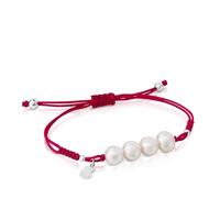 TOUS Tous Pearls Collection - Bracciale da donna in argento e perle, colore: Nero