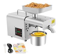 TouSuaRSi Pressa a olio in acciaio inox, per la maggior parte delle piante oleaginose con un contenuto di olio superiore al 25%, come noccioli di arachidi 220 V, 610 W