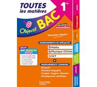 Toutes les matières 1re Spécialités Maths - Physique Chimie - SVT + enseignements communs