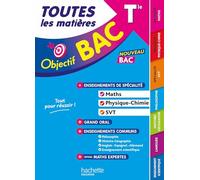 Toutes les matières Bac Tle Spé Maths-Physique-chimie-SVT + enseignements communs